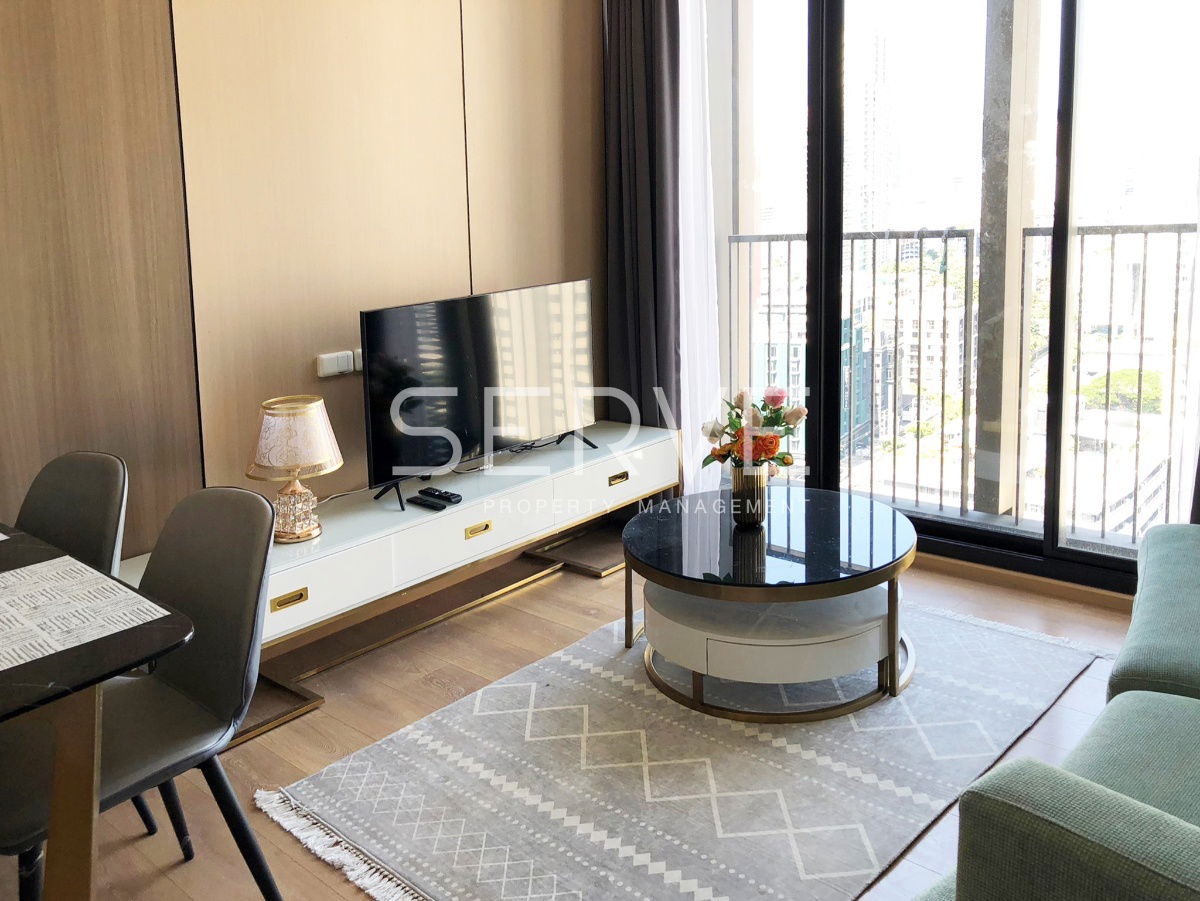 1 Bed New Room High Fl. 15+ Good View & Good Location Close to BTS Phrom Phong 500 m. at Noble Around 33 Condo / For Rent