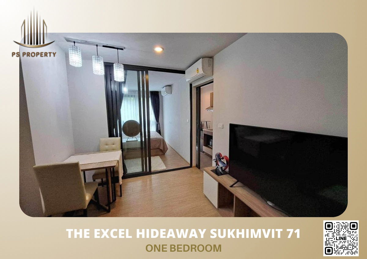 For rent ✨The Excel Hideaway Sukhimvit 71 ✨ Beautifully decorated, ready to move in, special price 🚝Convenient transportation, near BTS Phra Khanong