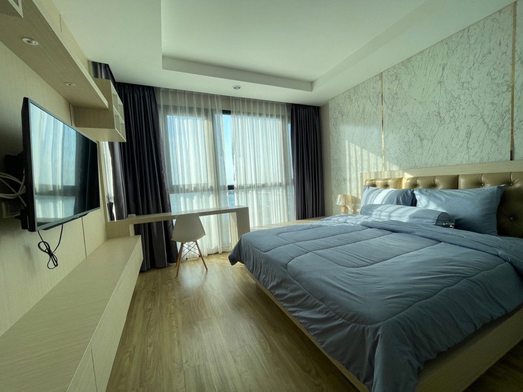 Condo for rent, Ladda Plus Sriracha, size 48 sqm., sea view, fully furnished, near shopping malls, markets, shops