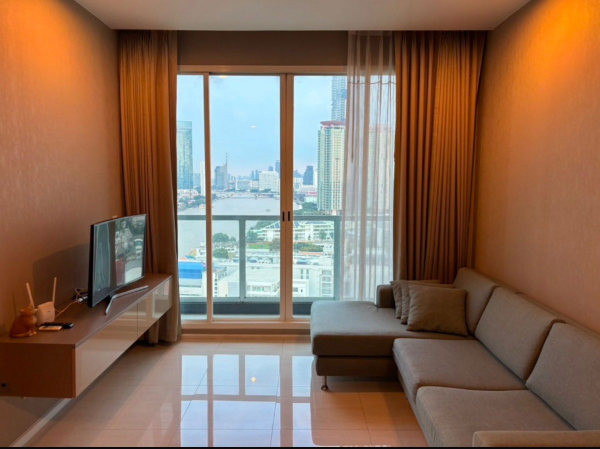 For rent Maenam Residence, big room, beautiful, ready to move in, near Rajamangala University of Technology Krungthep. Interested? Line @841qqlnr