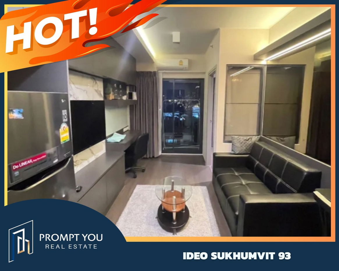 🔥Ideo Sukhumvit 93🔥Nicely decorated , fully furniture, ready to move in //Ask more infoLineofficial:@promptyou1