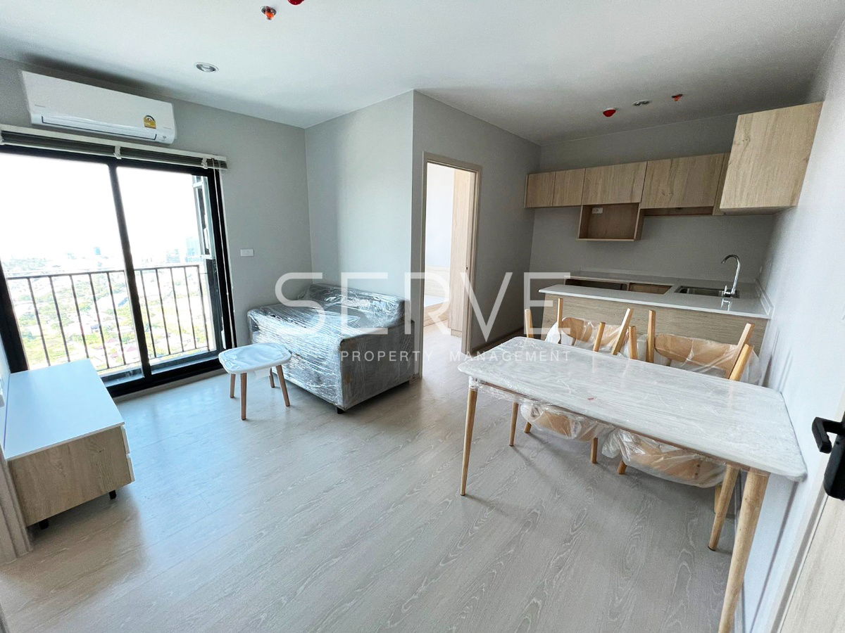 2 Beds 1 Bath Super High Fl. 35+ Good Location Next to MRT Si La Salle Station at Nue Noble Srinakarin Lasalle Condo / For Rent