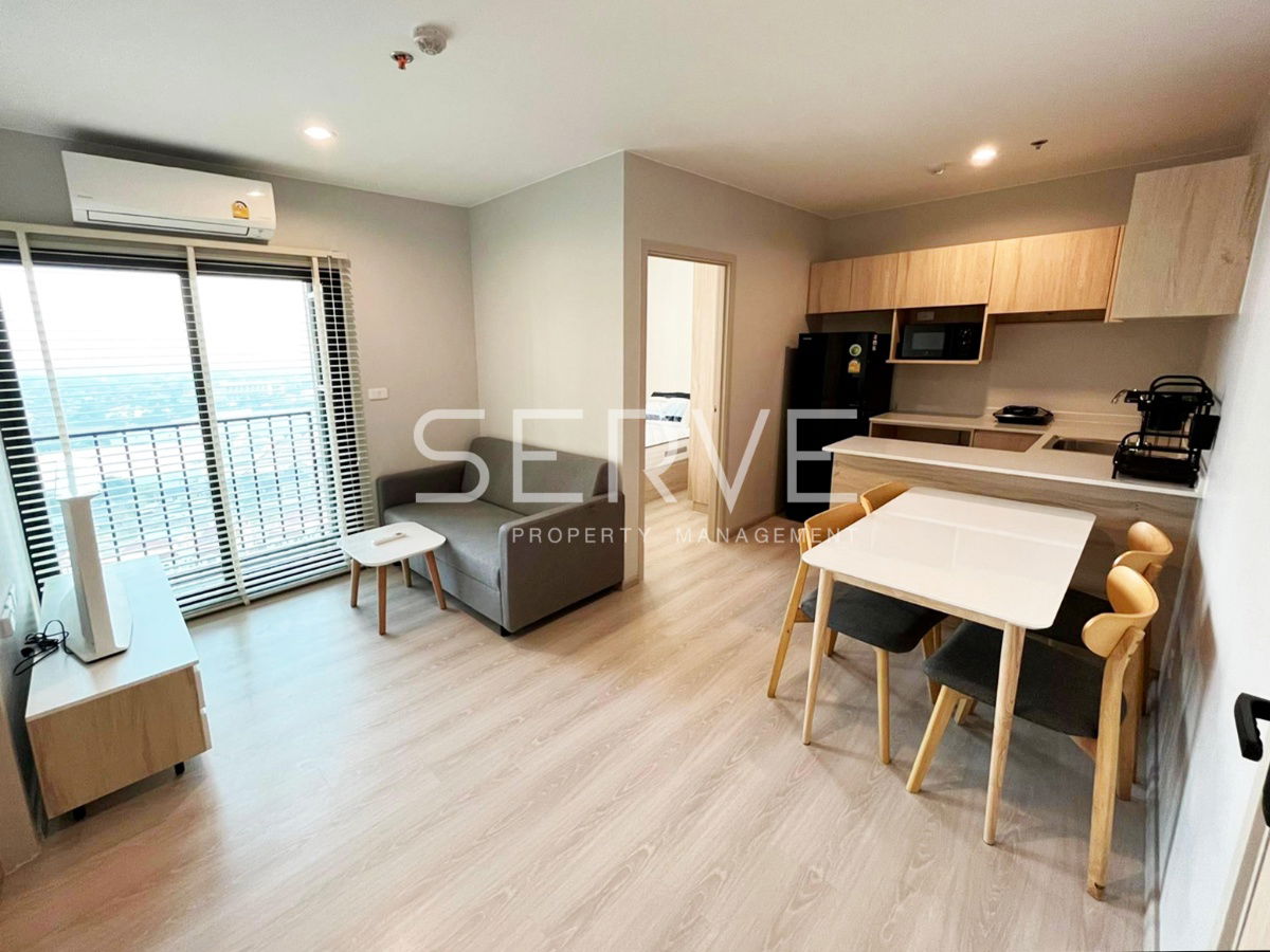 2 Beds 1 Bath High Fl. 20+ New Condo Good Location Next to MRT Si La Salle at Nue Noble Srinakarin Lasalle Condo / For Rent