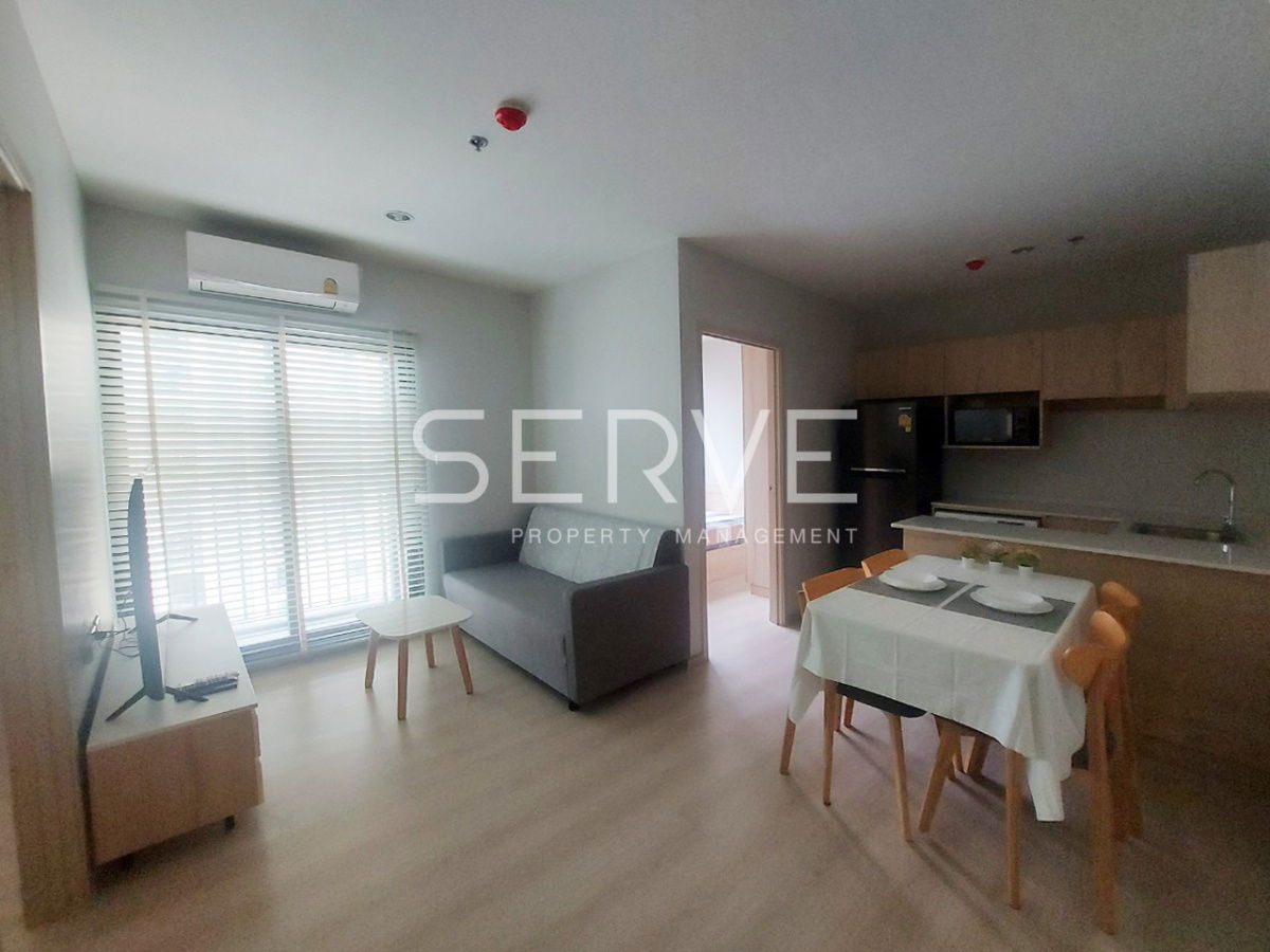 2 Beds 1 Bath New Room High Fl. 10+ Good Location Next to MRT Si La Salle Station at Nue Noble Srinakarin Lasalle Condo  / Condo For Rent