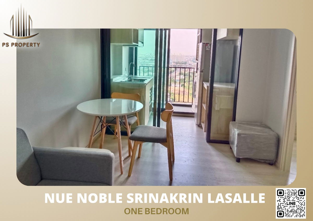 For rent 📌Nue Noble Srinakrin Lasalle 📌 near MRT Sri Lasalle, fully furnished, washing machine. Ready to move in