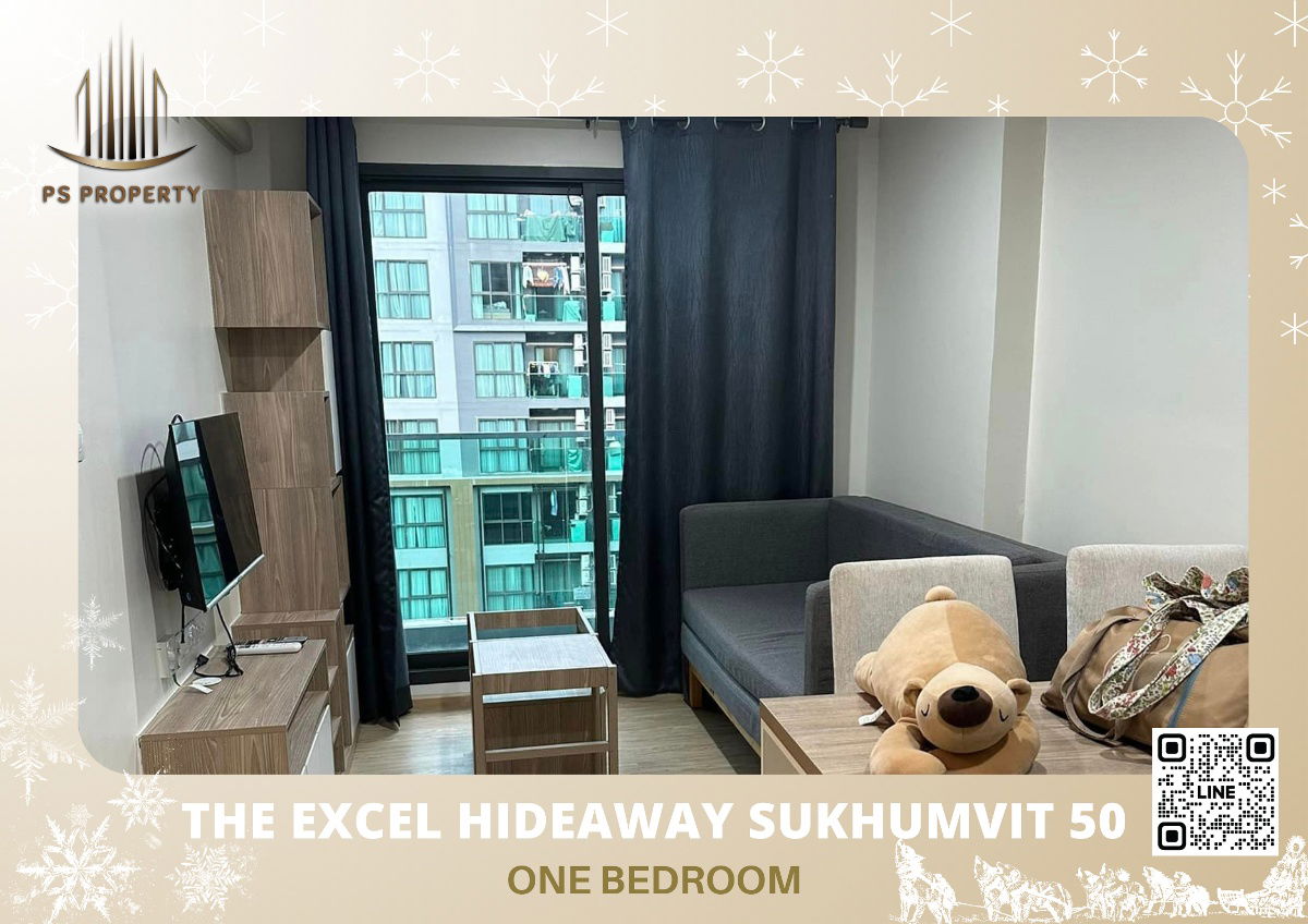For rent📣The Excel Hideaway Sukhumvit 50📣, convenient travel, near BTS On Nut, beautiful room, swimming pool view. Fully furnished + electrical