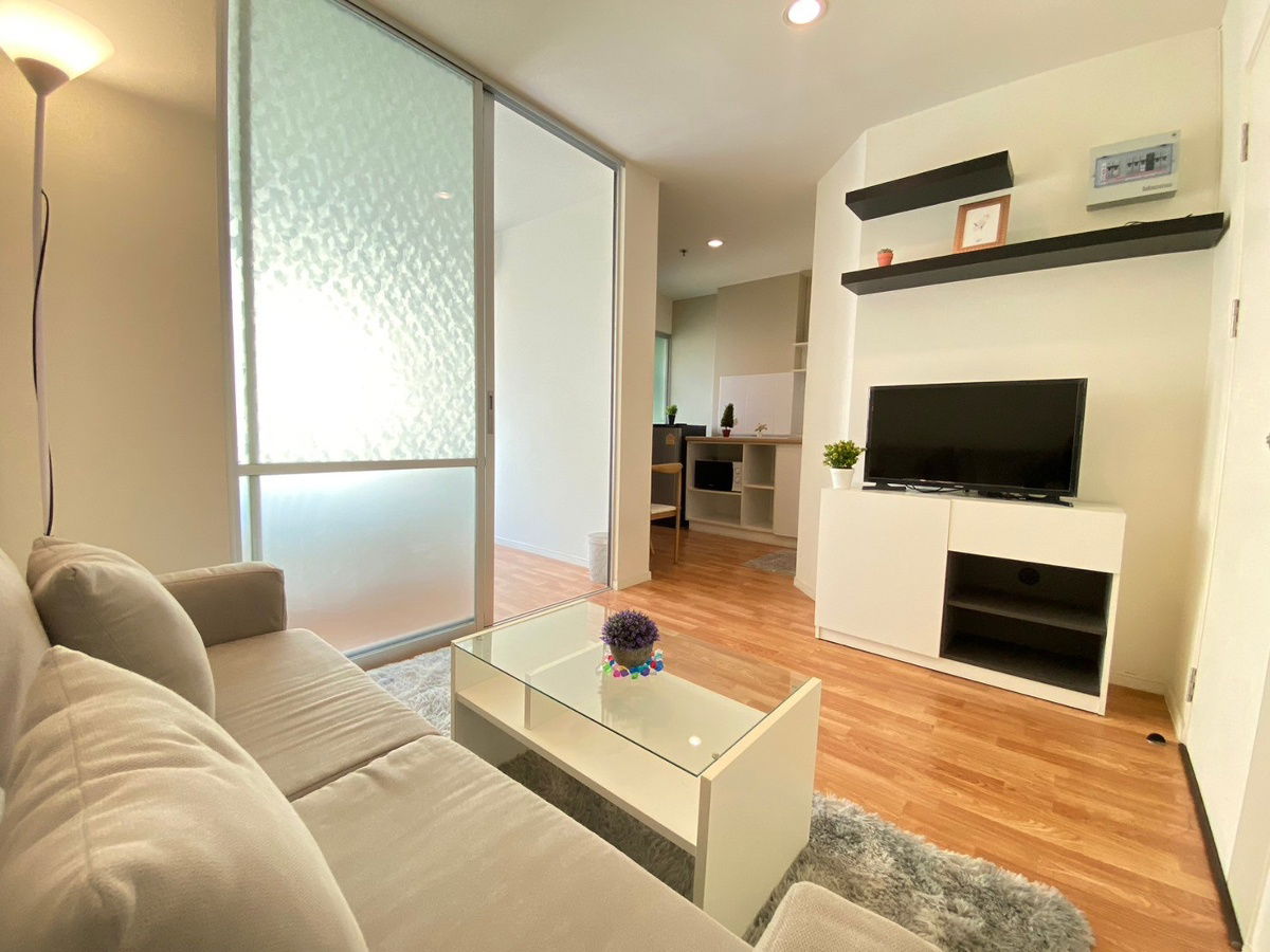 Condo for rent, Lumpini Park Nawamin-Sriburapha,size 26 sq.m., built-in furniture, complete electrical appliances (garden view)