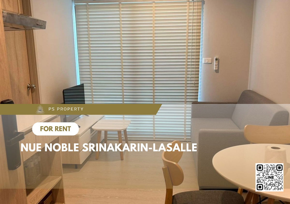 For rent✨Nue noble srinakarin-lasalle✨ Convenient transportation, near MRT Sri Lasalle, fully furnished, furniture, electrical appliances ready.