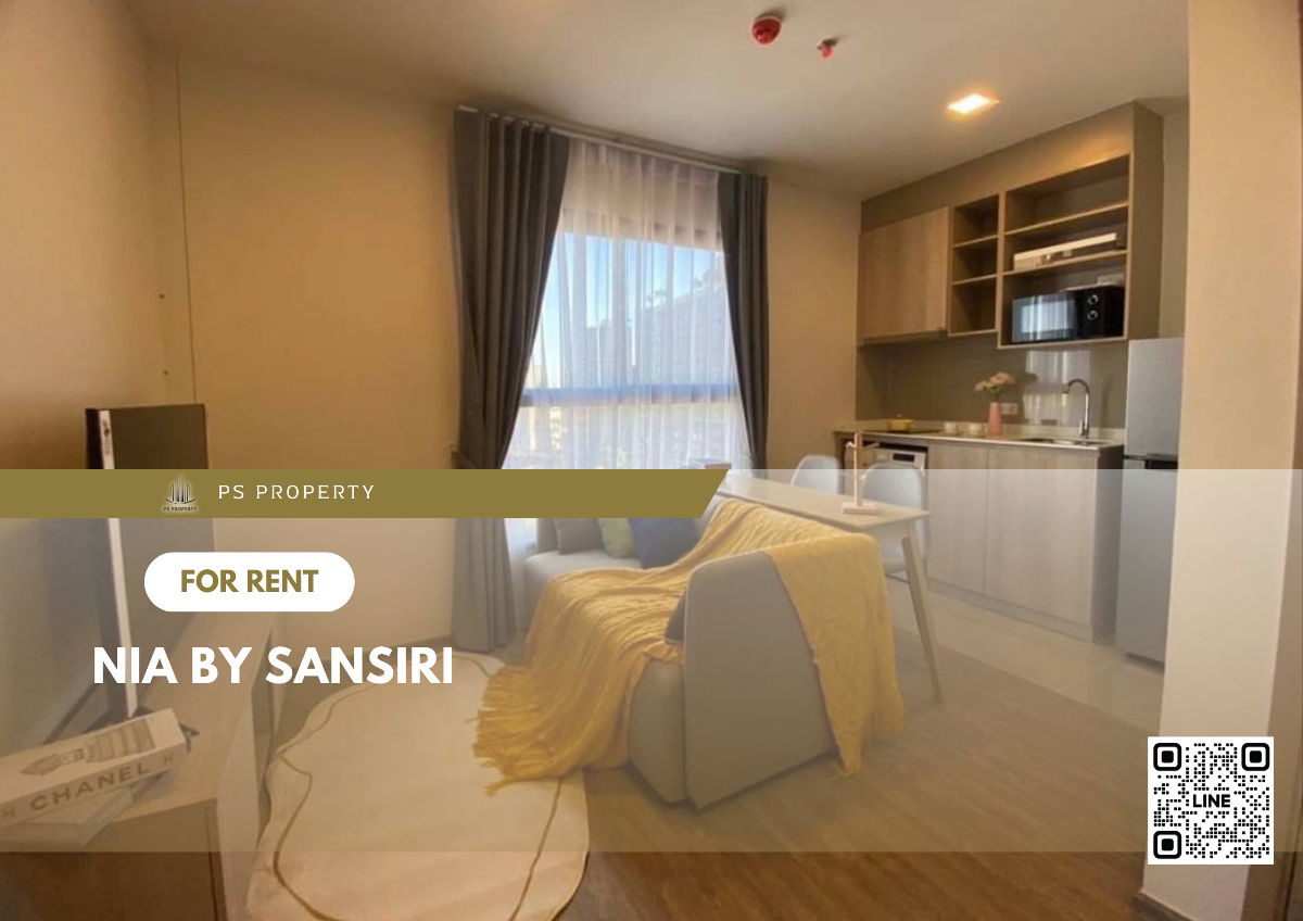 出租🔥Nia by sansiri🔥 2间卧室，房间漂亮，装修齐全，家具，电器齐全，靠近BTS On Nut，Phra Khanong。
