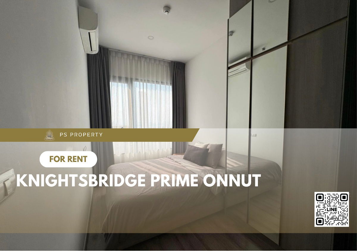 For rent 🔥Knightsbridge Prime Onnut🔥, convenient travel, near BTS On Nut, furniture, complete electrical appliances.