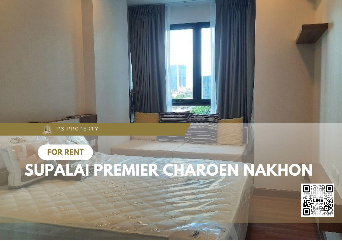 For rent🔥Supalai Premier Charoen Nakhon🔥 Fully furnished, electrical appliances. Convenient travel near BTS Khlong San.