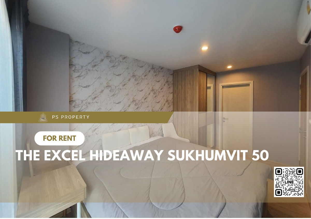 For rent✨The Excel Hideaway Sukhumvit 50✨ beautiful room, swimming pool view, furniture, complete electrical appliances, near BTS On Nut.