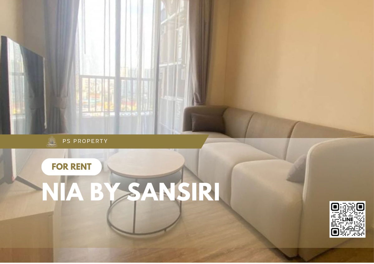 For rent ✨NIA by Sansiri✨ 2 bedrooms, 2 bathrooms, complete furniture and electrical appliances. Ready to move in 🚆near BTS Phra Khanong