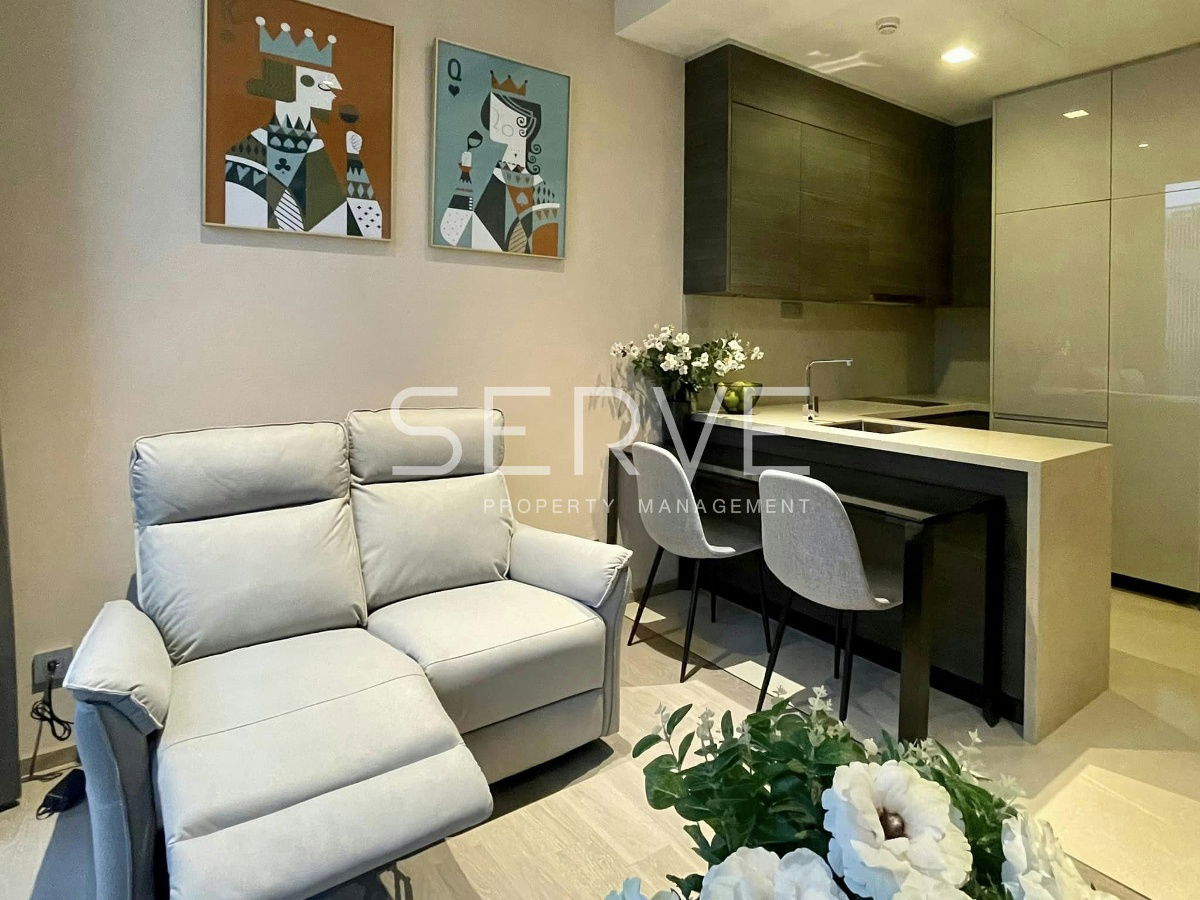 ရေချိုးကန်ပါသော အိပ်ခန်း 1 ခန်း ၊ အခန်းကောင်း ၊ Asoke Area MRT Sukhumvit 550 m တွင် နေရာကောင်း။