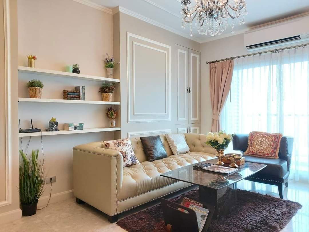 Condo for rent, The Crest Sukhumvit 34, beautiful view, corner room, 2 bedrooms, fully furnished, ready to move in, 14th floor, near BTS Thonglor.