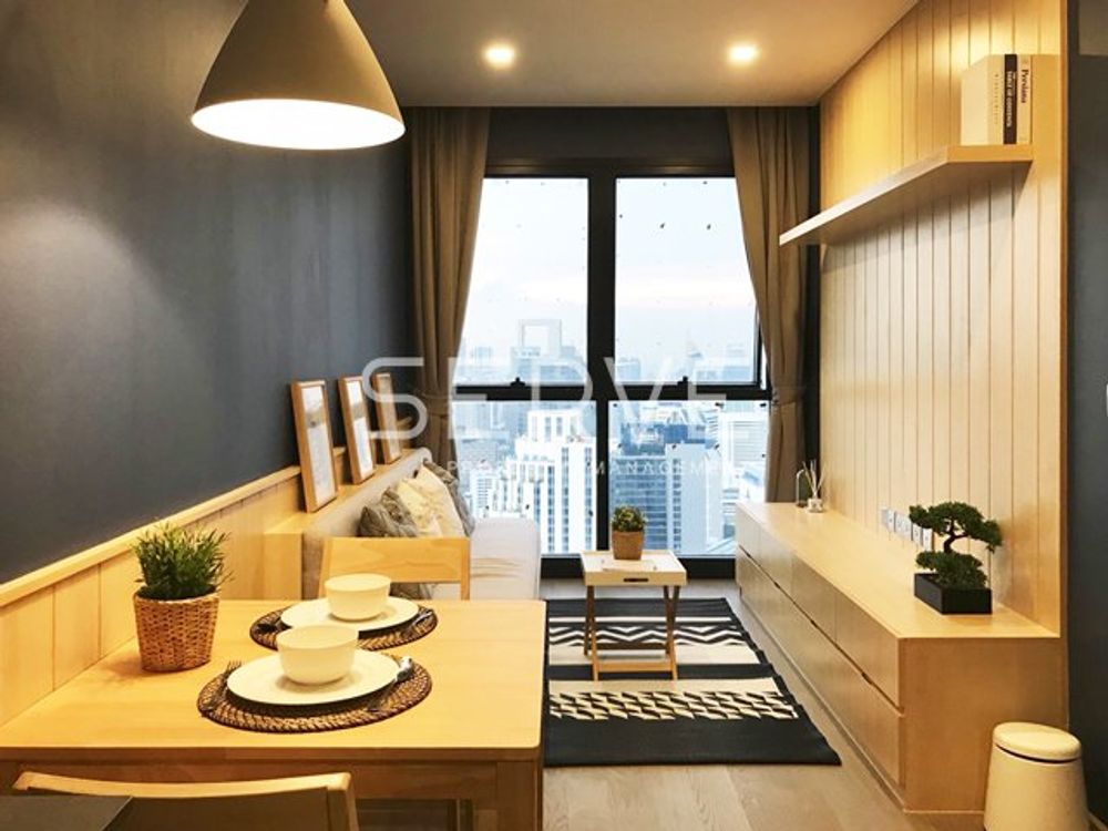 1 Bed 32 sq.m. Super High Fl. Good Location MRT Sukhumvit 20 m. and BTS Asok 230 m. / Rent & Sale-Ashton Asoke