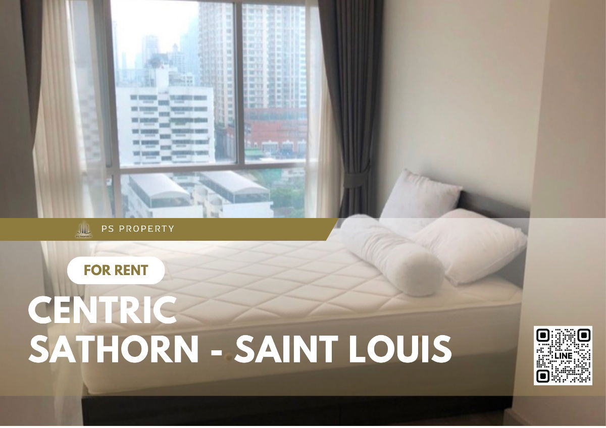 For rent ✨Centric Sathorn - Saint Louis✨ Location on Sathorn Road, near BTS Saint Louis, furniture, complete electrical appliances.