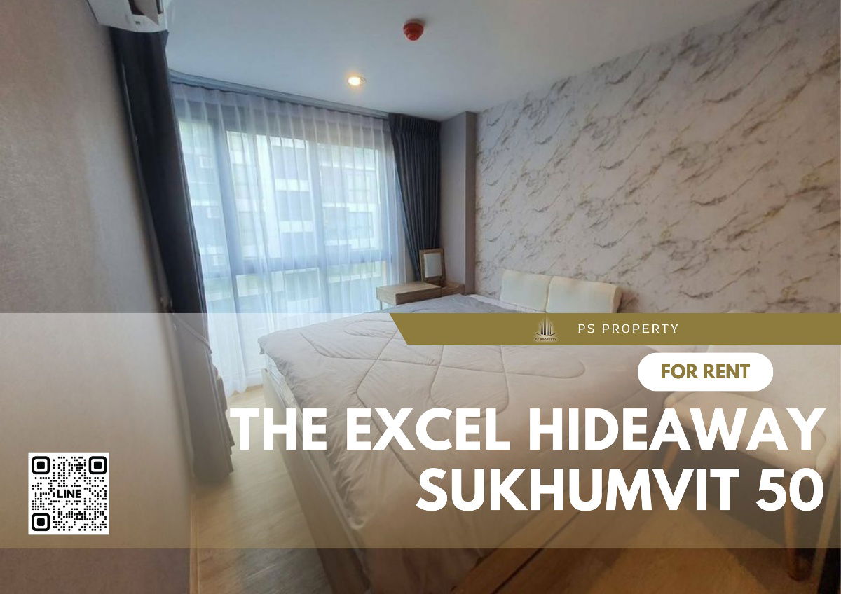 For rent📣The Excel Hideaway Sukhumvit 50📣Beautiful room, view, swimming pool, furniture, complete electrical appliances, near BTS On Nut.