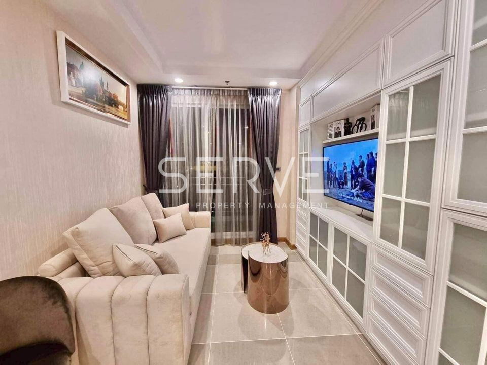 Condo For Rent 1bed Fully Furnished Close To MRT Thailand Cultural Centre Station 370 M. 100 m.@ Supalai Wellington