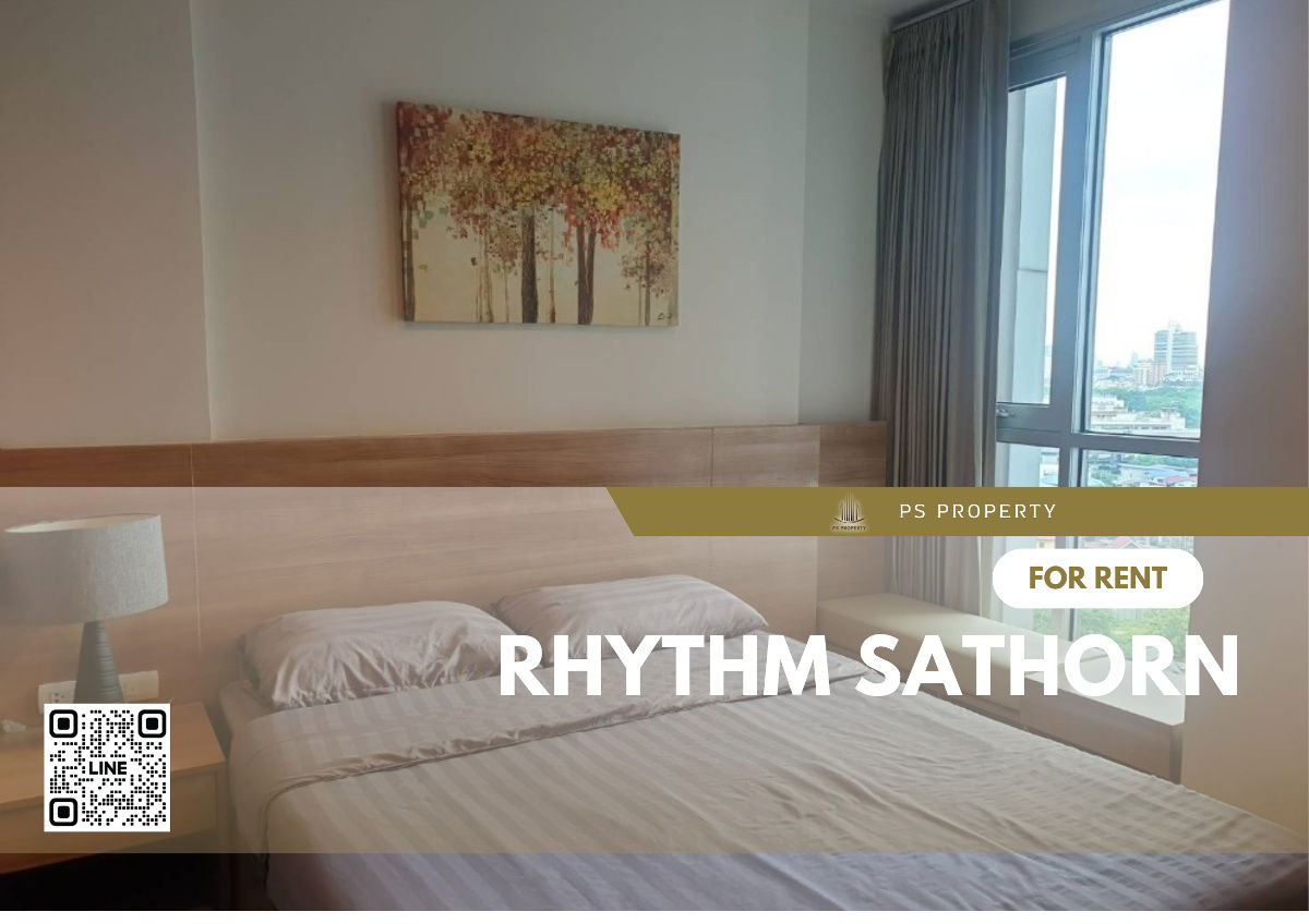 For rent✨Rhythm Sathorn✨Beautiful room, furniture, complete electrical appliances, near BTS Surasak.