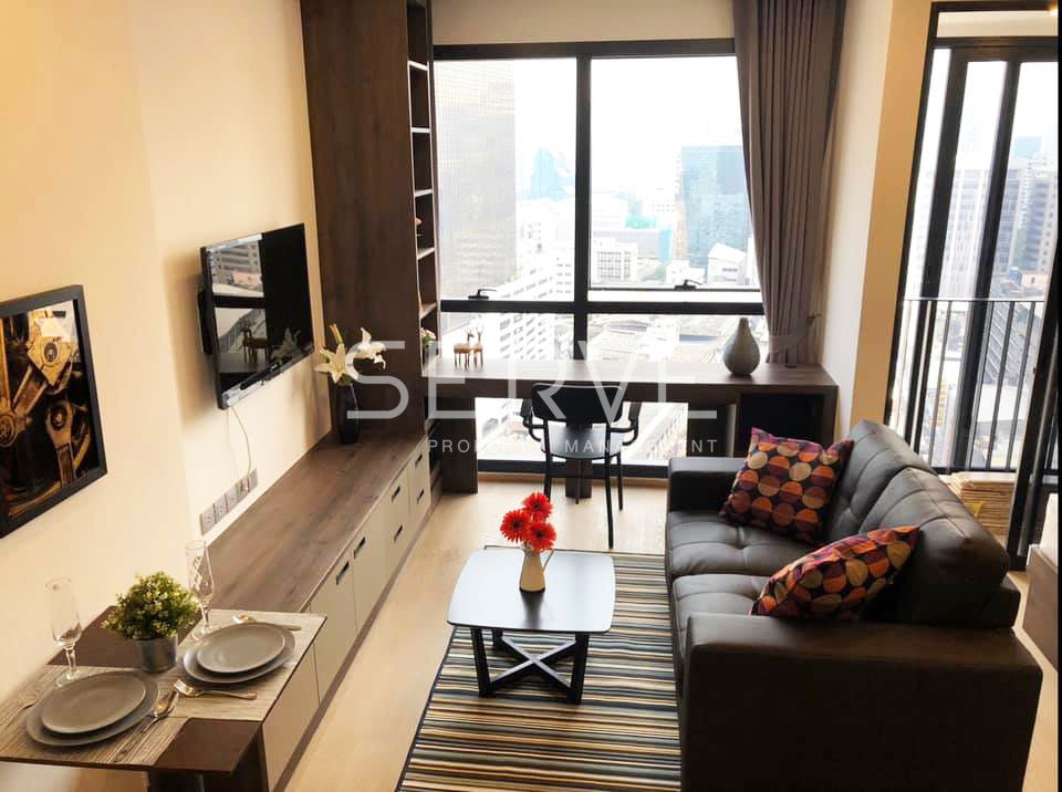🔥Amazing View 1 Bed with Partition in Samyan Area Close to MRT Sam Yan 180 m. at Ashton Chula-Silom Condo / For Rent