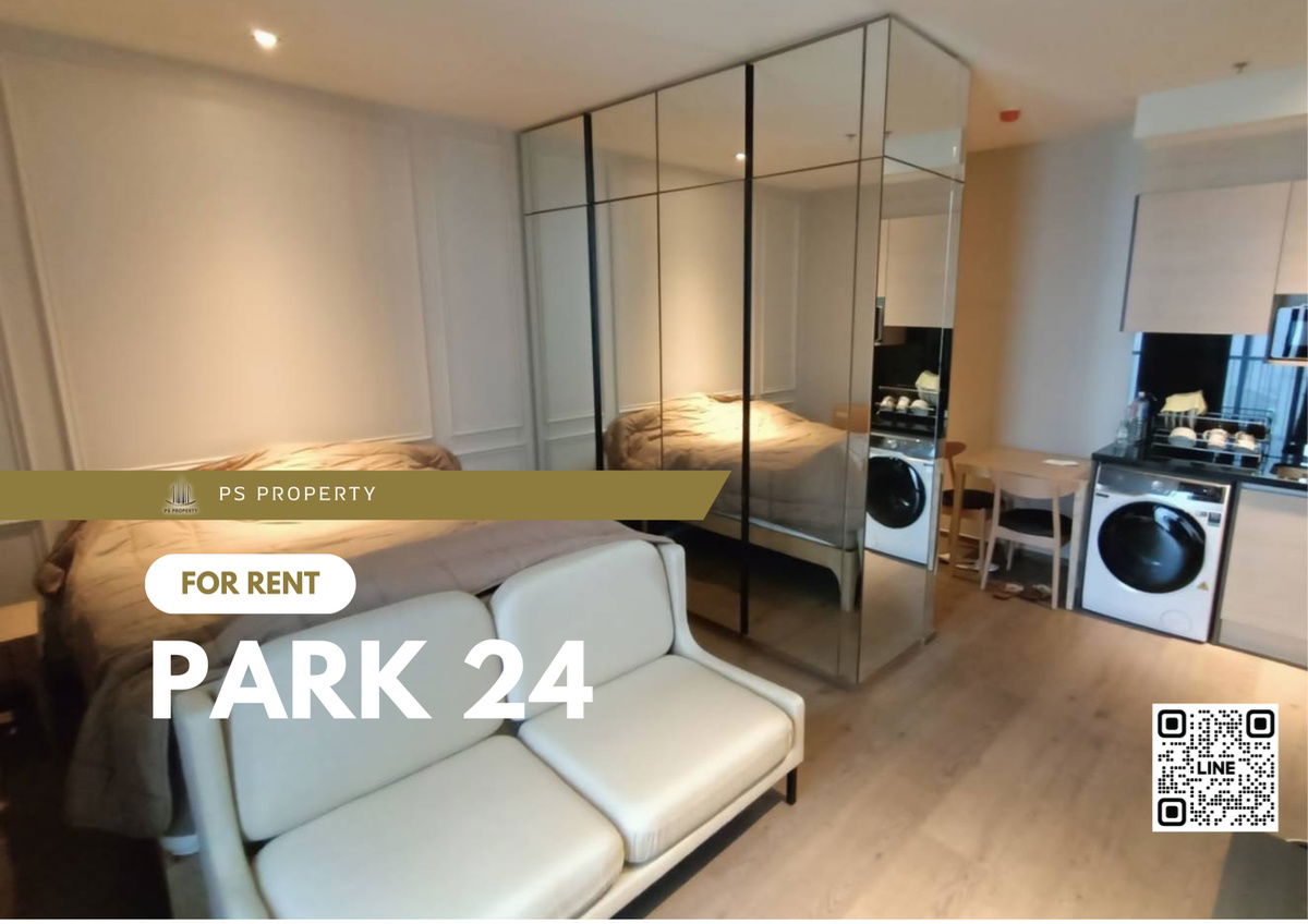For rent 💥Park 24💥, beautiful room, fully furnished, good view, ready to move in 🚆near BTS Phrom Phong