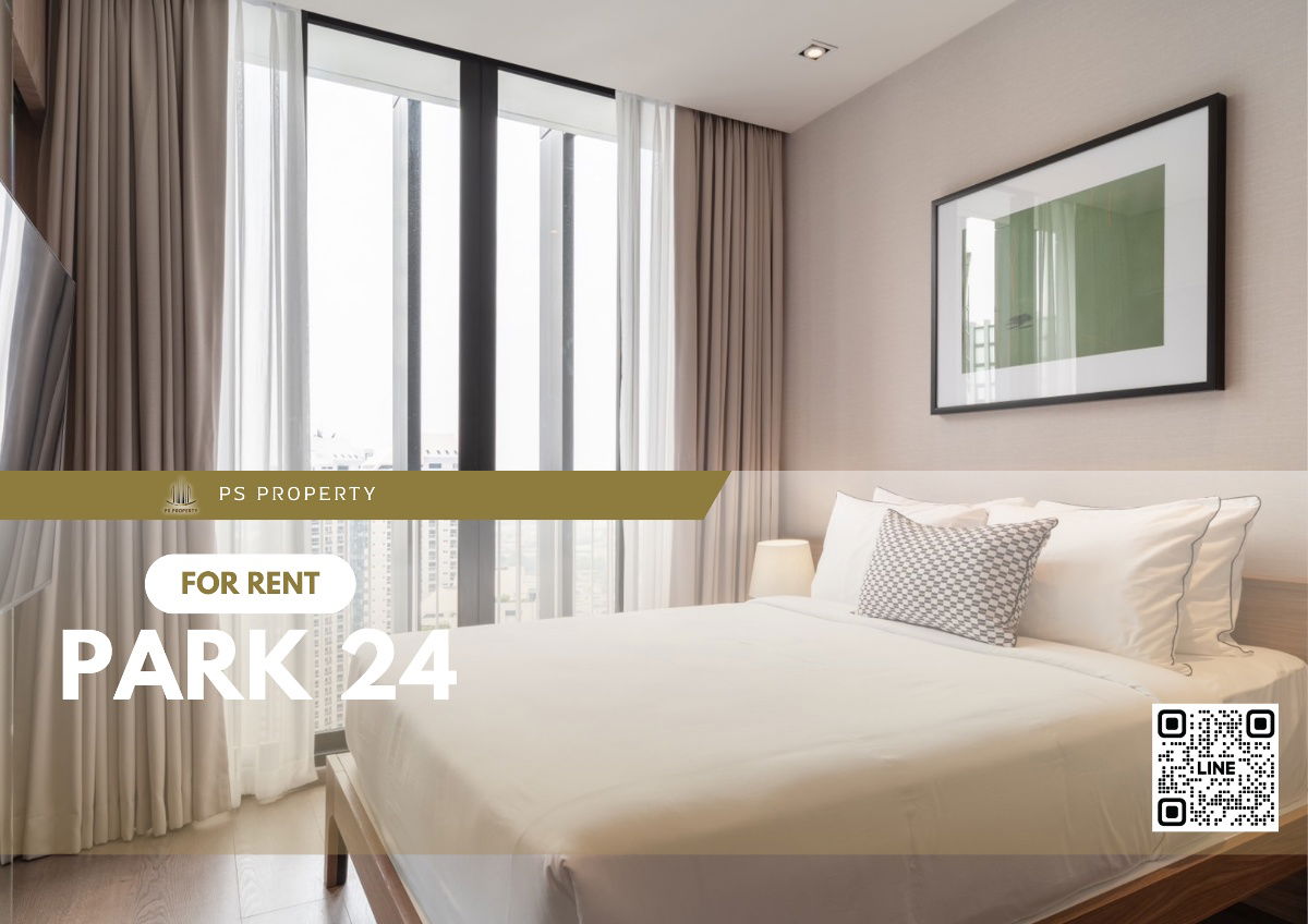 For rent ✨Park 24✨ beautiful room, fully decorated. With furniture Complete with electrical appliances, near BTS Phrom Phong.