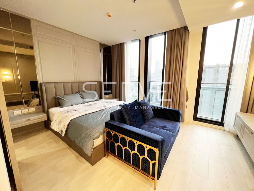 Studio with Partition Luxury Style High Fl. Perfect Location Connenct to BTS Phloen Chit / For Rent-Noble Ploenchit (โนเบิล เพลินจิต)