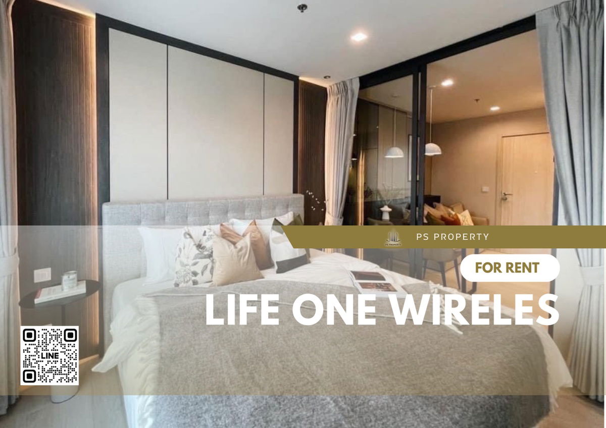 For rent 📌📌📌Life one wireless📌📌📌Beautiful room, good price, high floor, complete furniture and appliances. 🚆Near BTS Ploenchit