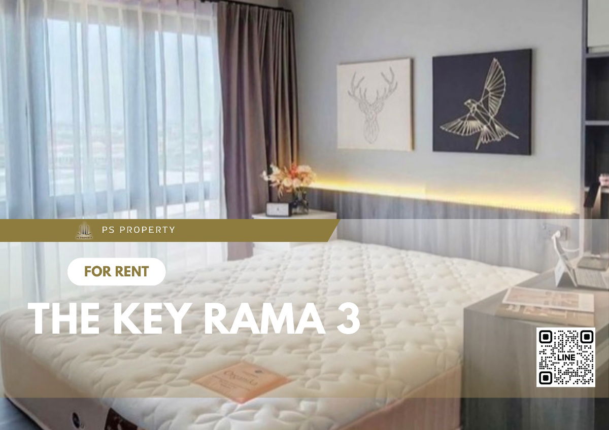 ให้เช่า 📣The Key Rama 3📣 ห้องสวย แต่งครบ เฟอร์นิเจอร์ เครื่องใช้ไฟฟ้าครบ ใกล้ BTS ช่องนนทรี