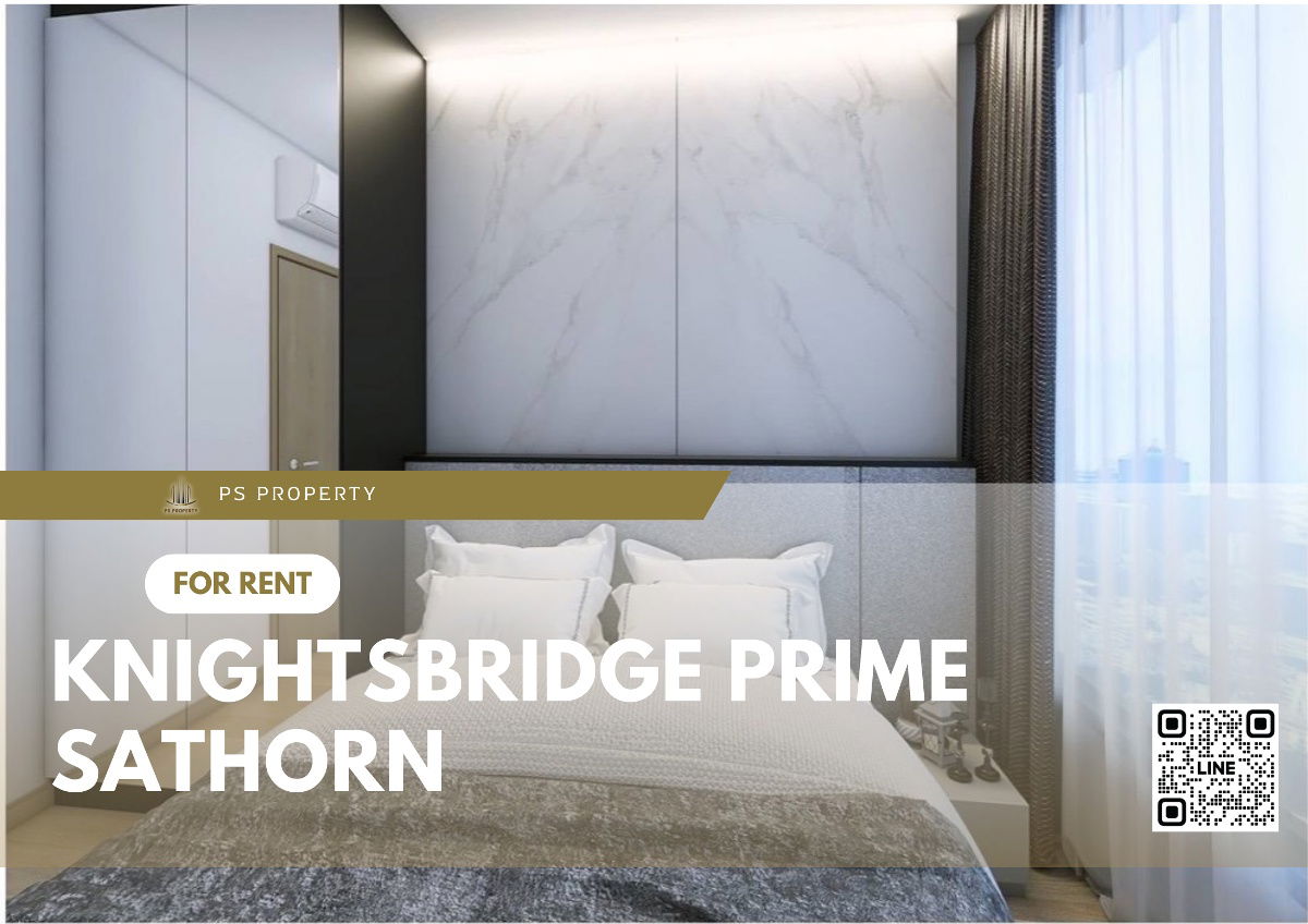 For rent 🔥KnightsBridge Prime Sathorn🔥 Beautiful room, fully decorated. With electrical appliances and furniture, near BTS Chong Nonsi.