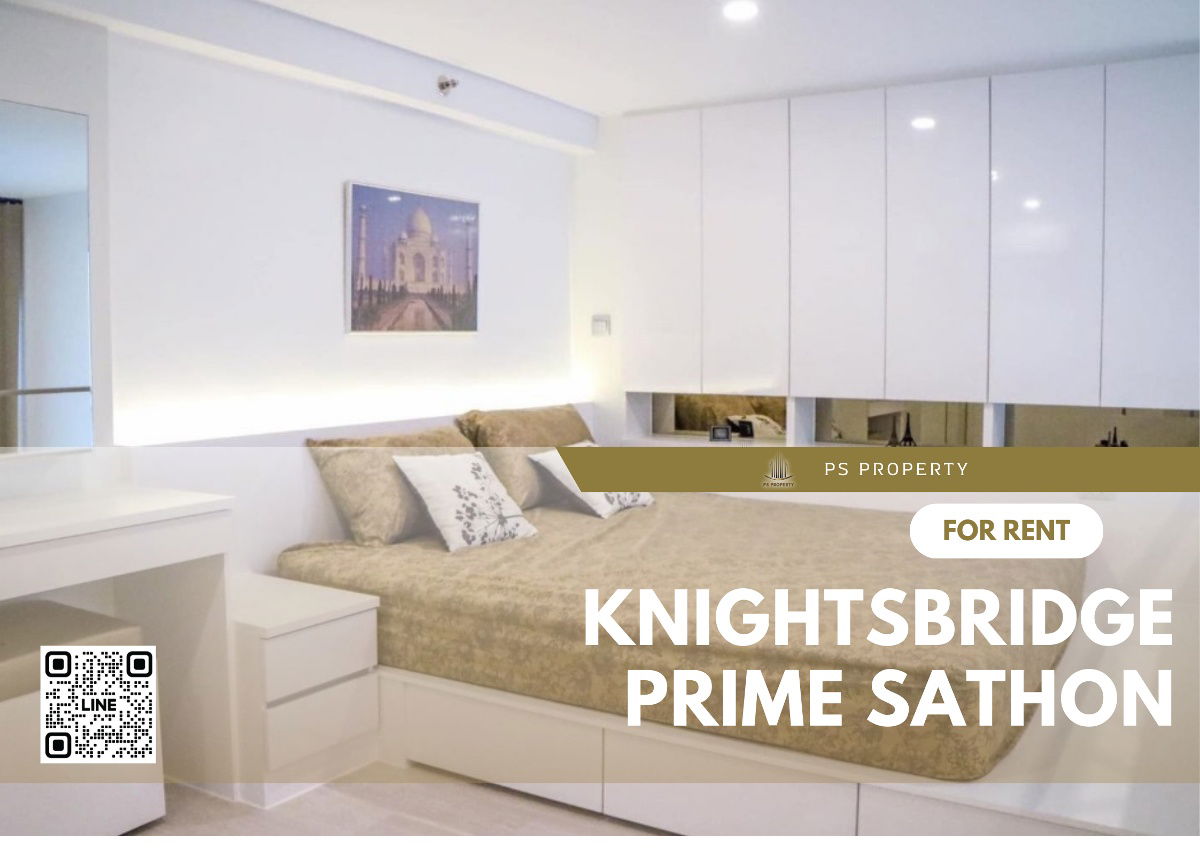 For rent 📌KnightsBridge Prime Sathon📌Duplex room,  fully furnished with furniture and electrical appliances, near BRT Songkhro Building.