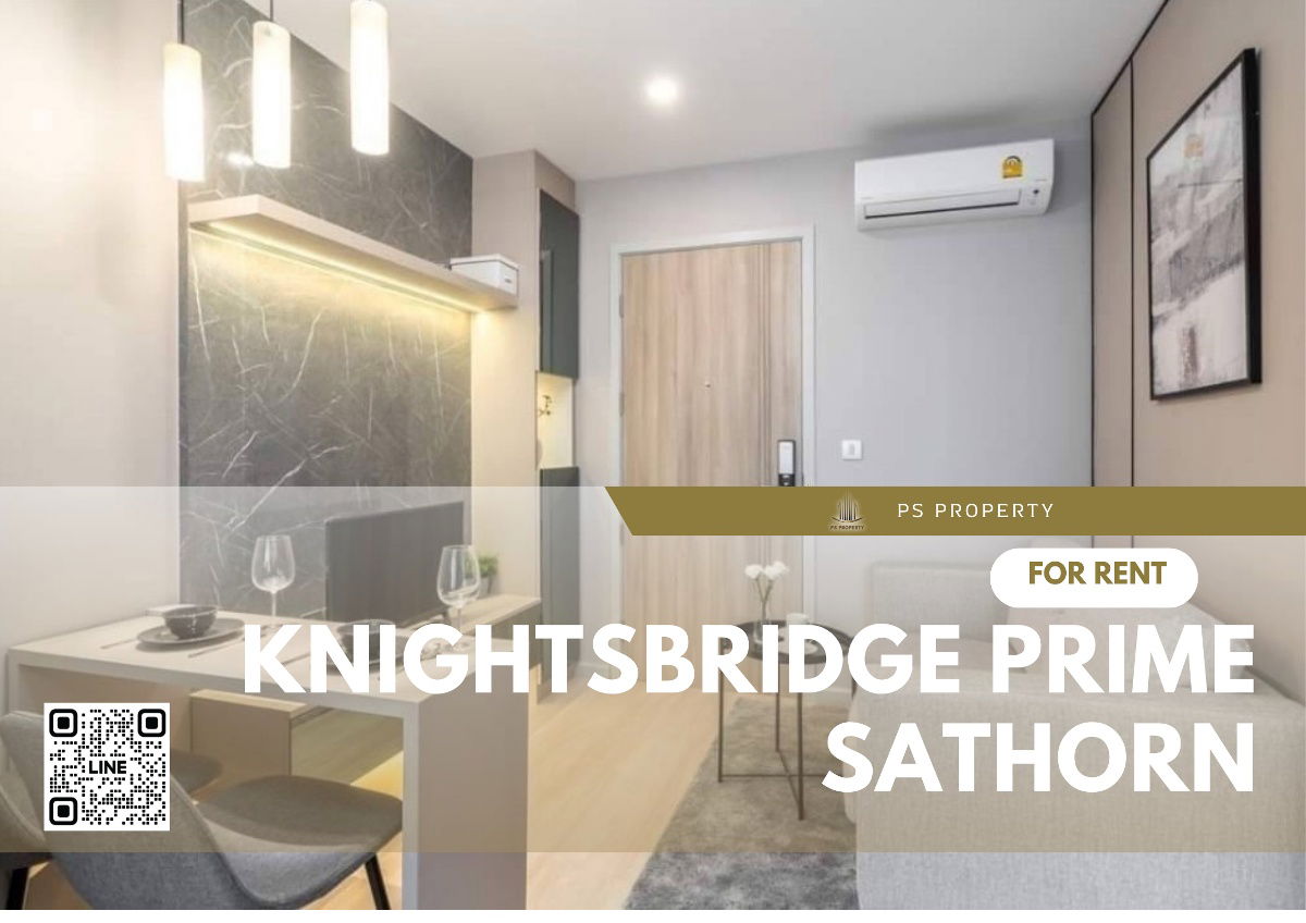 For rent 📌Knightsbridge prime Sathorn📌, convenient travel, near BTS Chong Nonsi, fully furnished, complete with electricity.