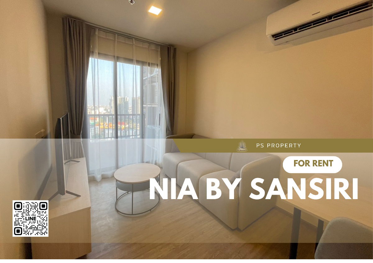 For rent 🔥Nia by sansiri🔥2 bedrooms, 2 bathrooms, furniture, complete electrical appliances, near BTS Phra Khanong.