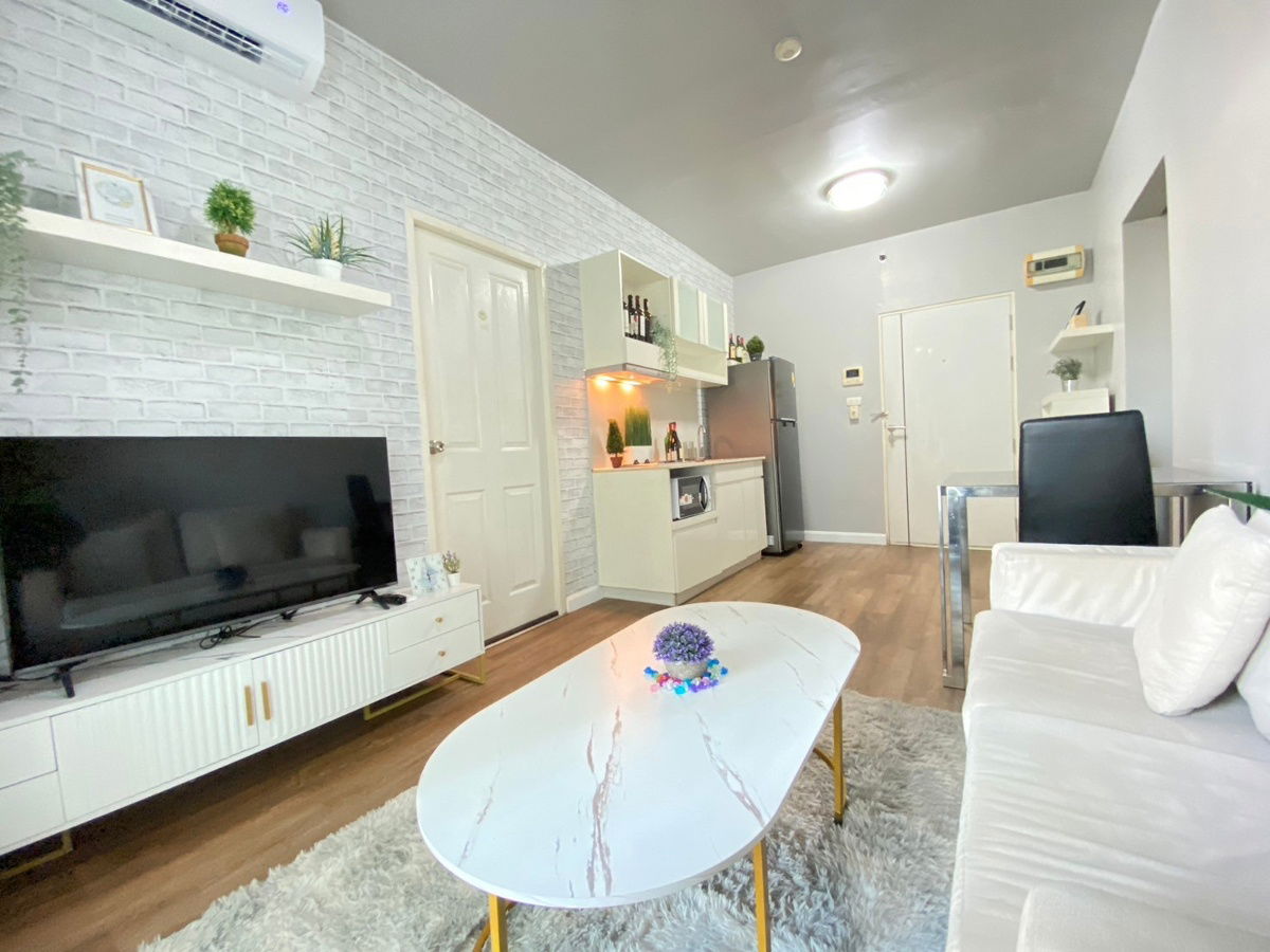 Condo for rent,ASpace Asoke-Ratchada in the heart of the city,size54 sq m., Corner room, 2 bedrooms, 2 bathrooms, Building Z, 5th floor,  18,900 baht.