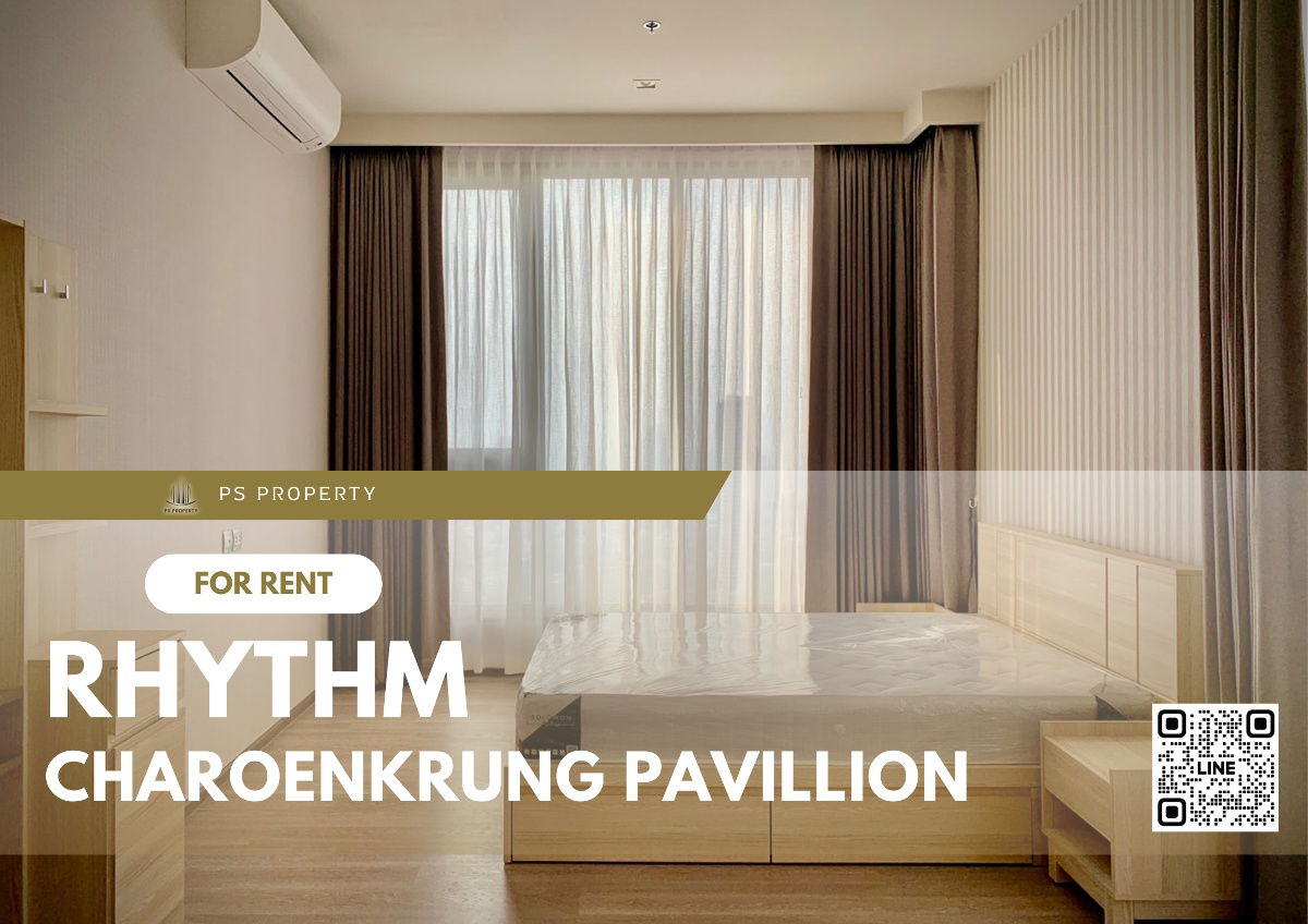 ให้เช่า🔥Rhythm Charoenkrung Pavilion🔥 3 ห้องนอน ห้องสวย เฟอร์ครบพร้อมอยู่.
