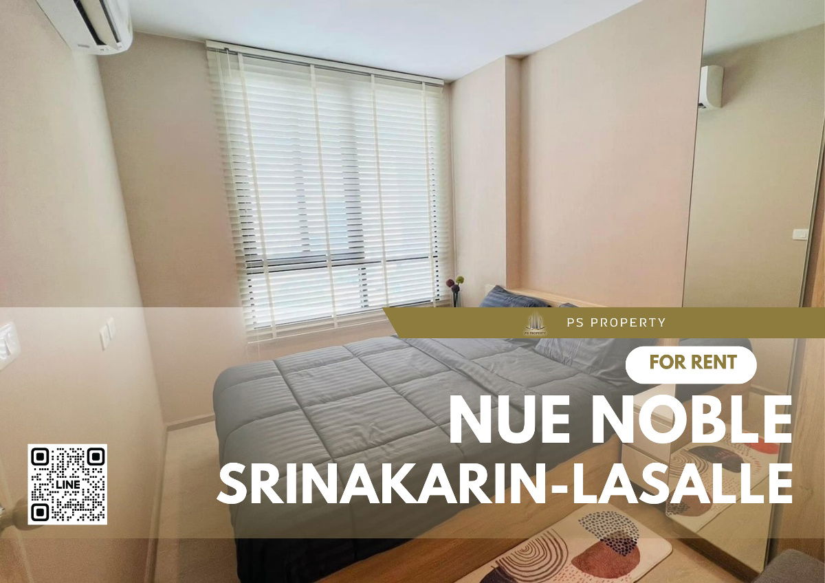 For rent✨Nue noble Srinakarin-Lasalle✨ New room, ready to move in, fully furnished, electrical appliances, near MRT Sri Lasalle.
