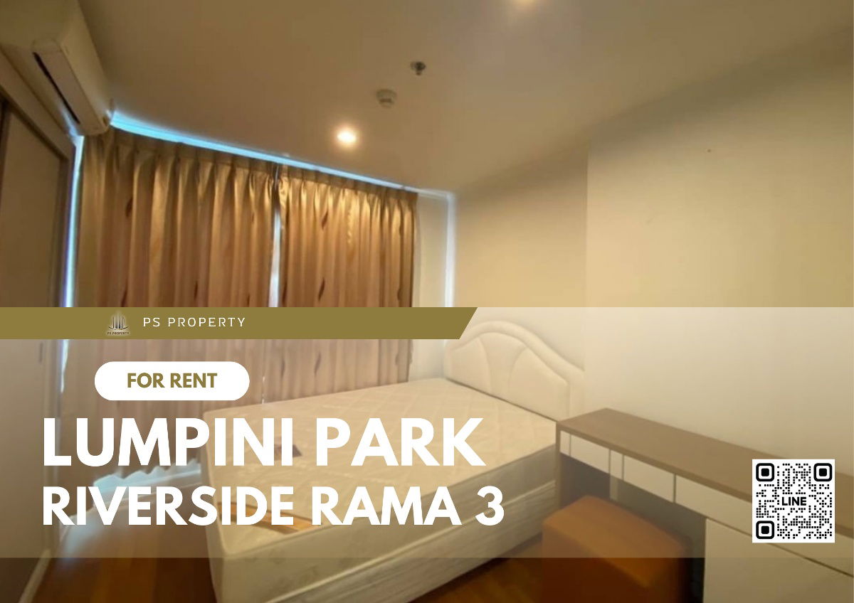 For rent📣Lumpini Park Riverside Rama 3📣, complete furniture and electrical equipment, near Central Rama 3.