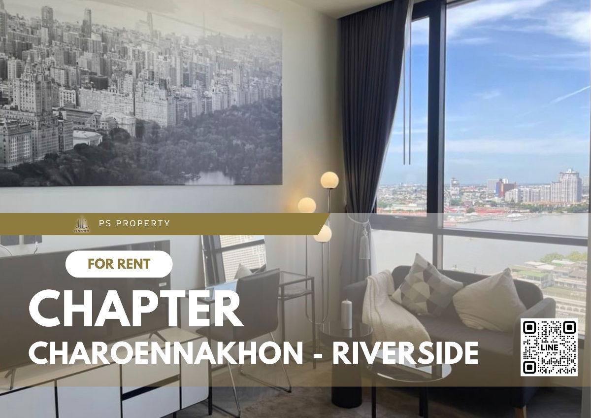 For rent 📣Chapter Charoennakhon - Riverside📣Furniture Complete with electrical appliances, near BTS Krung Thonburi and Saphan Taksin.