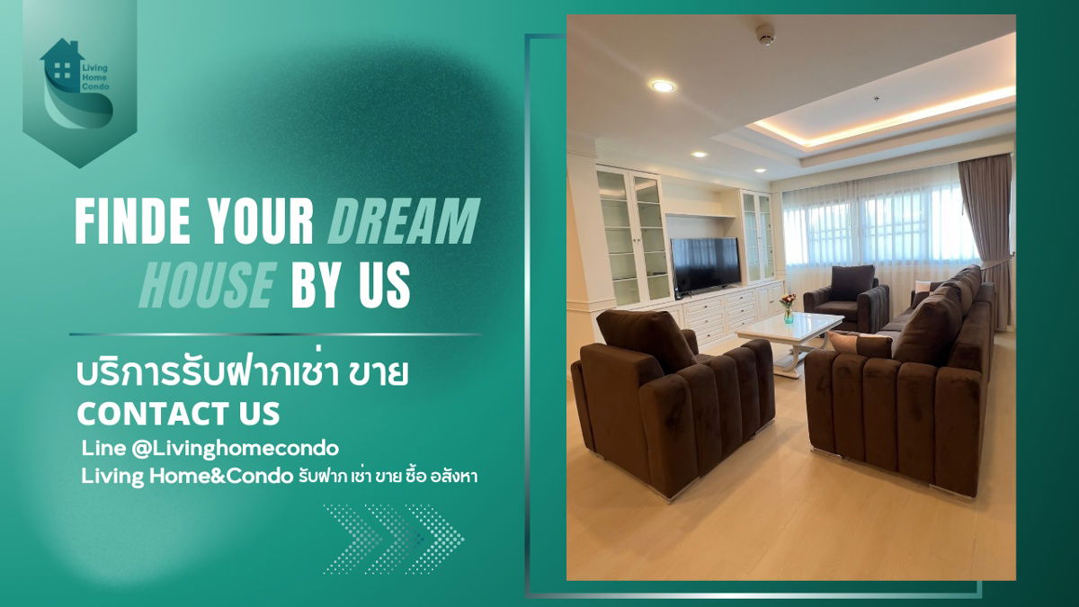 For rent M Towers Sushumvit 35, 3 bedrooms, 3 bathrooms, Fully furnished furniture & Home appliances. Ready to move in LH-RW004173