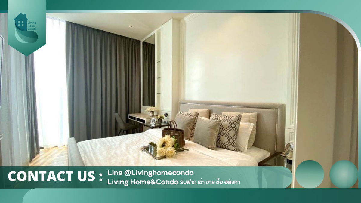 For rent 28 Chidlom 2 bedrooms, 2 bathrooms, beautifully decorated, luxurious, near BTS Chidlom LH-RW004177