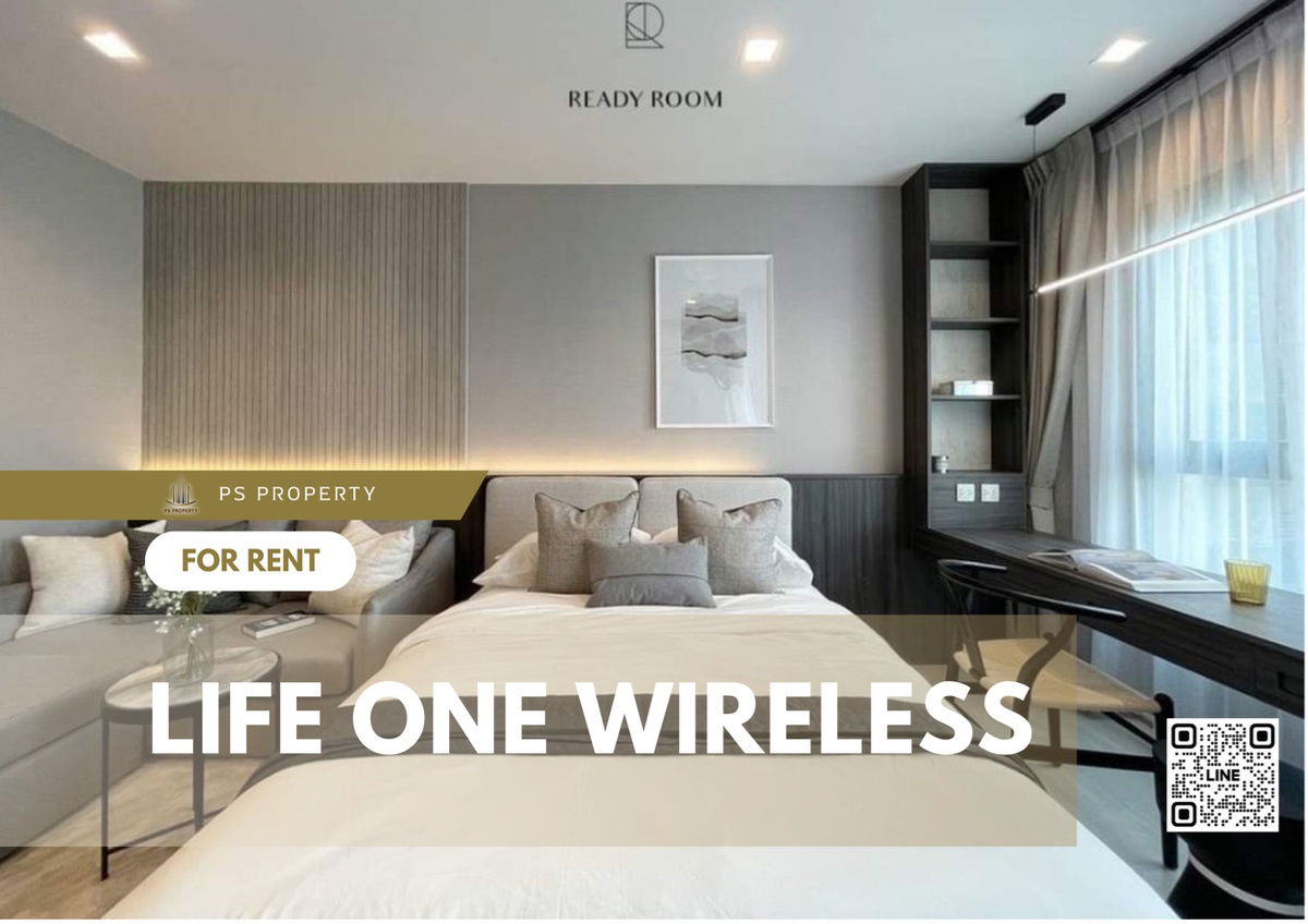 For rent 🌟Life One Wireless🌟, beautifully decorated, complete with furniture and electrical appliances. 🚆near BTS Ploenchit