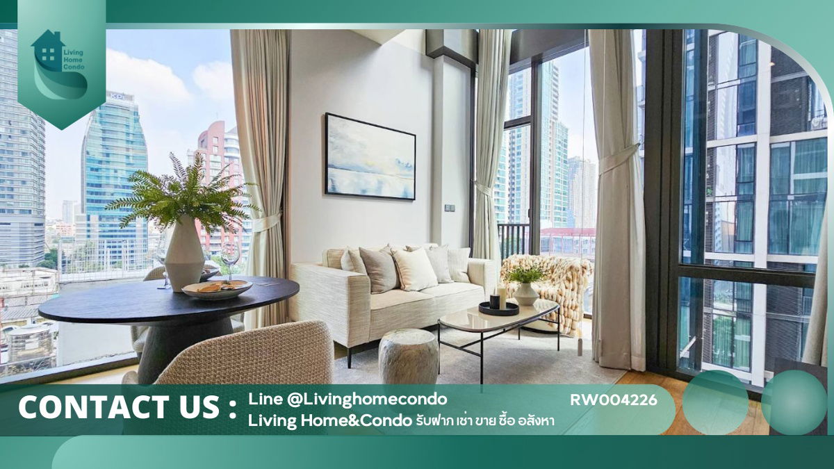 For rent 28 Chidlom, luxury condo, Duplex, new room, beautifully decorated, ready to move in LH-RW004226