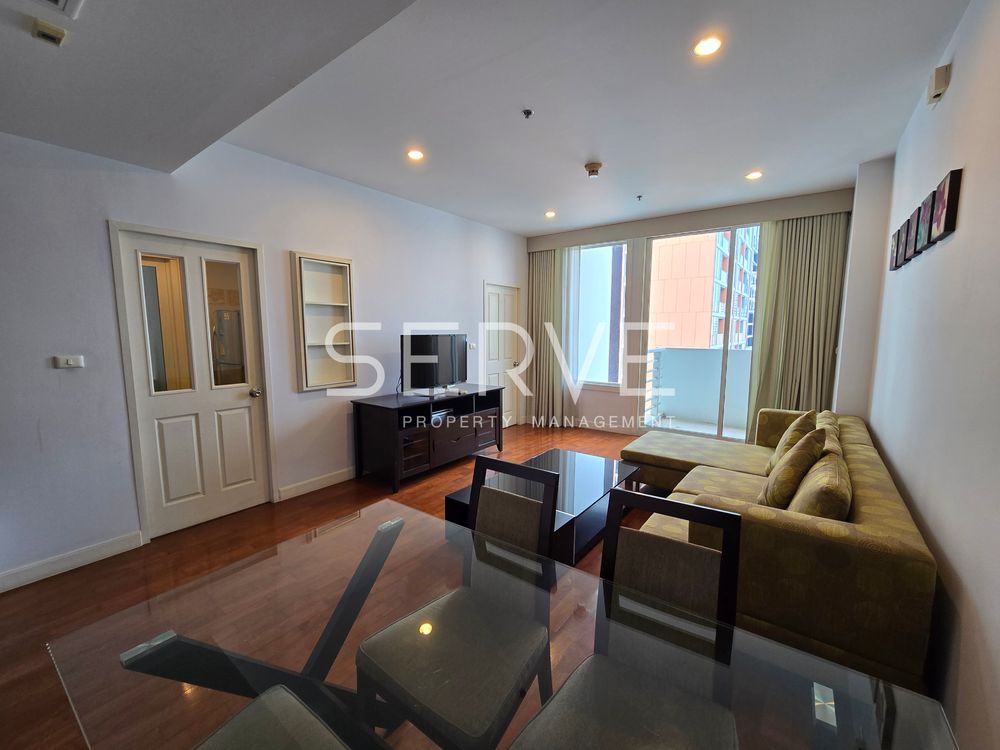 1 Bed with Bathtub 60.33 sq.m. High Fl. 10+ Good Location Next to BTS Phrom Phong 50 m. / For Rent-Siri Residence