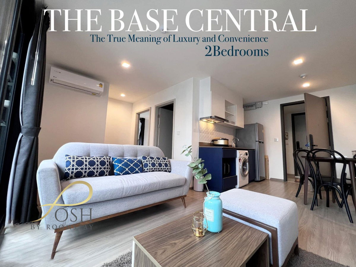 The Base Central Phuket, 2 bedroom condo near Central Floresta, 8th floor, fully furnished.