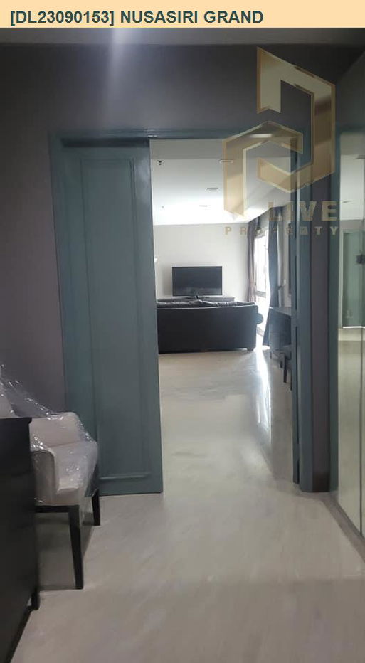DL23090153 Condo for rent, Nusasiri Grand near BTS Ekkamai, ready to move in, call urgently 0842740999 LineID @523dslwi