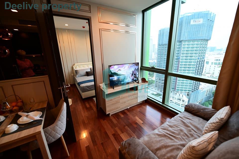 DL009553 Condo for rent, Wish Signature 2 Midtown Siam near BTS Ratchathewi, ready to move in, call urgently 0842740999 LineID @523dslwi
