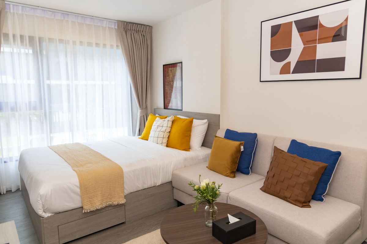 ⭐Condo for rent at Brixton Kaset-Sriracha Campus 250 meters to KASETSART UNIVERSITY   ⭐1 Bedroom 24 sqm (Smart Closet)