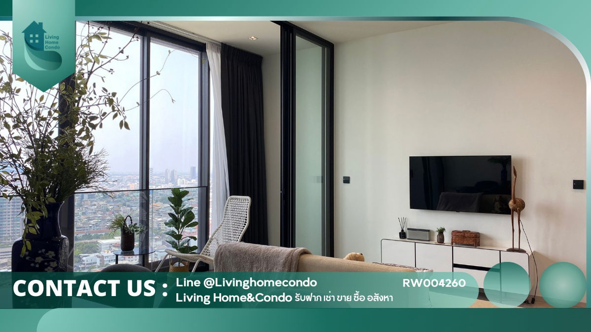 For rent Chapter Charoennakorn- Riverside, beautiful room, 2 bedrooms, 2 bathrooms, river view LH-RW004260