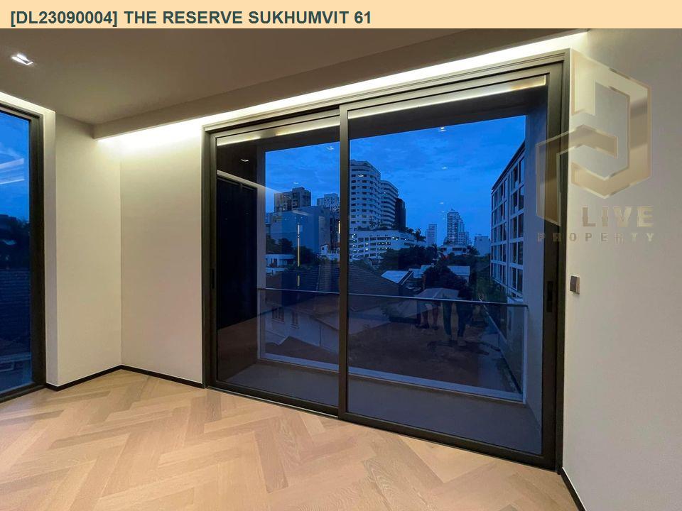 DL23090004 Condo for rent, The Reserve Sukhumvit 61 near BTS Ekkamai, ready to move in, call urgently 0656133286 LineID @897iyzll
